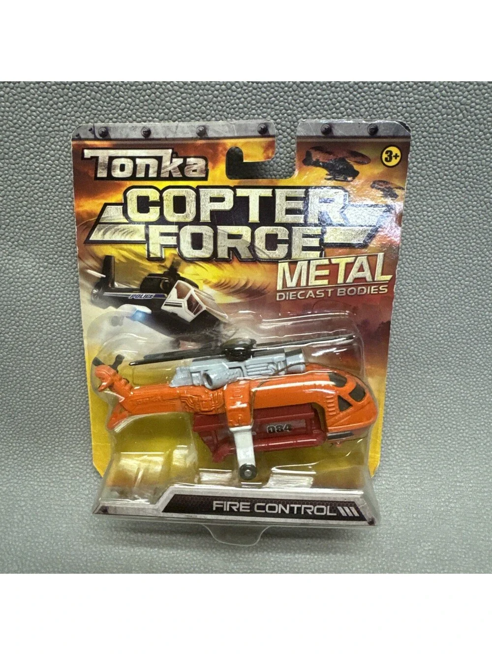 Tonka Metal Helicopters Lot Of 3 Copter Force 1/64 Police Fire Disaster Not Mint